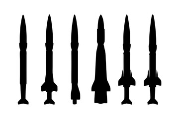 Abstract Rocket Silhouette for Artistic Creations vector illustration