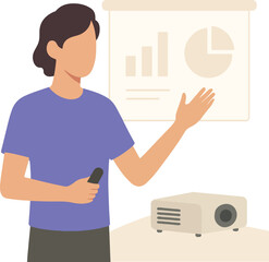 Business presentation speaker