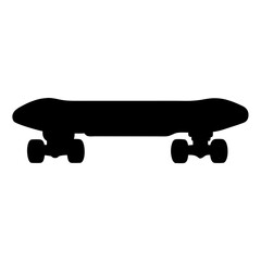 Skateboard silhouette vector illustration