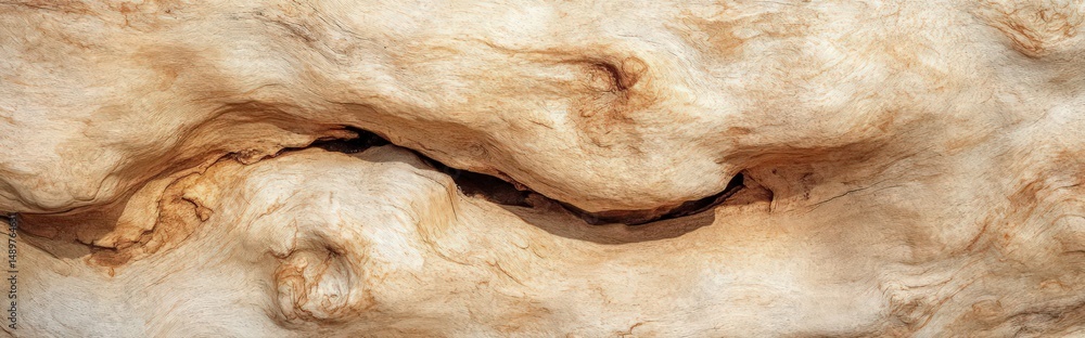 Poster close up of minimal natural wood surface with unique grain patterns for product background