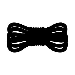 Obraz premium Climbing rope silhouette for mountaineering and rock climbing vector illustration