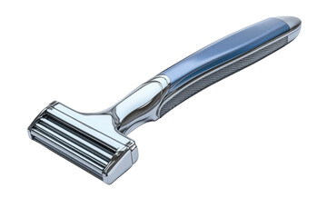 Obraz premium A sleek modern razor promising a close comfortable shave ready for smooth skin routine on a on transparent background