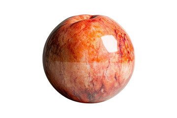 Fototapeta premium A vibrant and juicy peach glistening with sweet promise evoking the joy of summer set against on transparent background