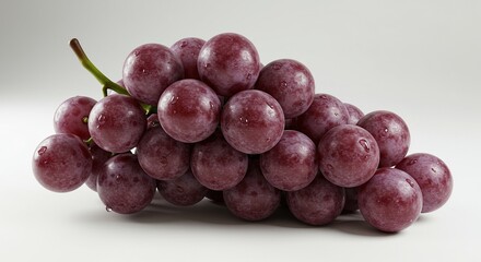 Fresh Red Grapes with Water Droplets