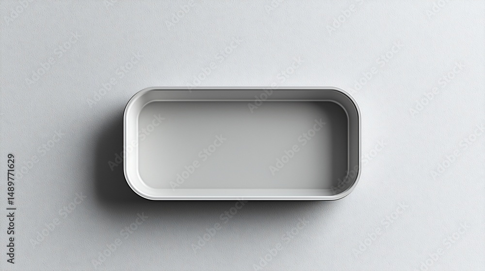 Poster empty light gray rectangular container