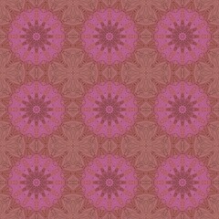 Seamless floral design, geometric, fabric pattern, background