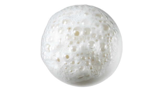 a white object with bubbles on it