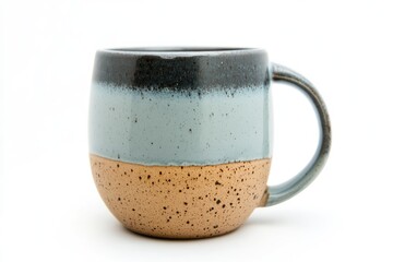 Stylish ceramic mug with a unique color gradient