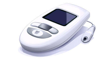 Detailed Glucose Meter Illustration