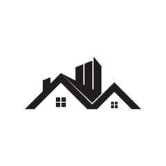Real estate building property icon, Home Repair Logo Design.
