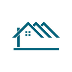Obraz premium Real estate building property icon, Home Repair Logo Design.