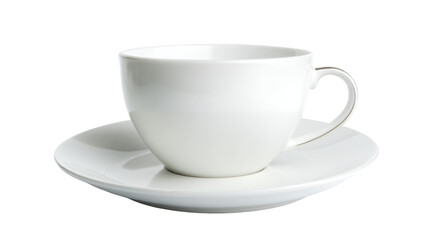 Obraz premium a white cup and saucer on a saucer