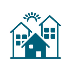 Real estate building property icon, Home Repair Logo Design.