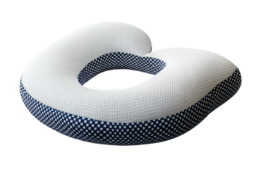 Unwind with the Comfy Donut Pillow Embrace peaceful sleep and soothe your neck with ergonomic on transparent background