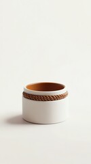 A realistic bracelet holder mockup with a branded logo on a white background