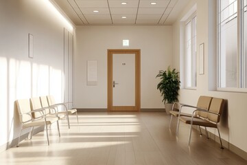 Bright, modern waiting area with comfortable seating