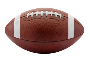 american football isolated on transparent background Generative Ai