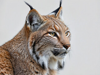 Fototapeta premium A close-up image of a lynx