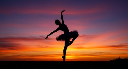 Sunset Silhouette: Pointe of Grace