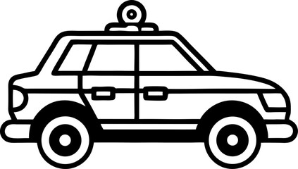 police car vector illustration