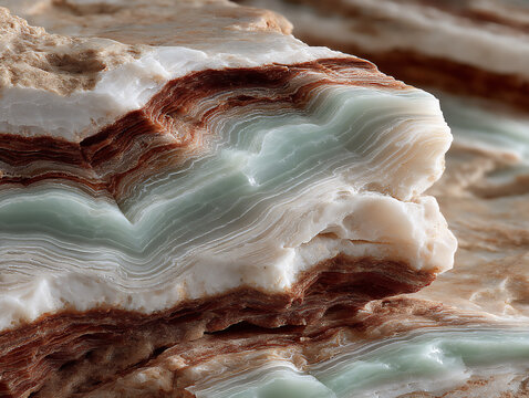 sharp focus on the smooth, cool surface of a piece of polished stone (jade or agate)