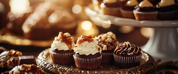  Served with tasty nuts, coffee, honey syrup, and sugar syrup. Party with cupcakes chocolates