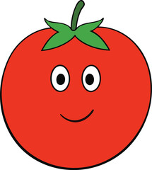 tomato cartoon vector illustation