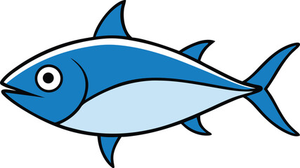 tuna with white background