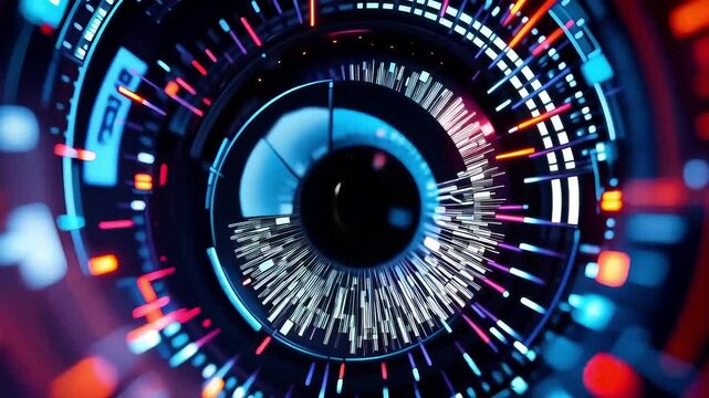 Technological Vision: Abstract Eye Concept