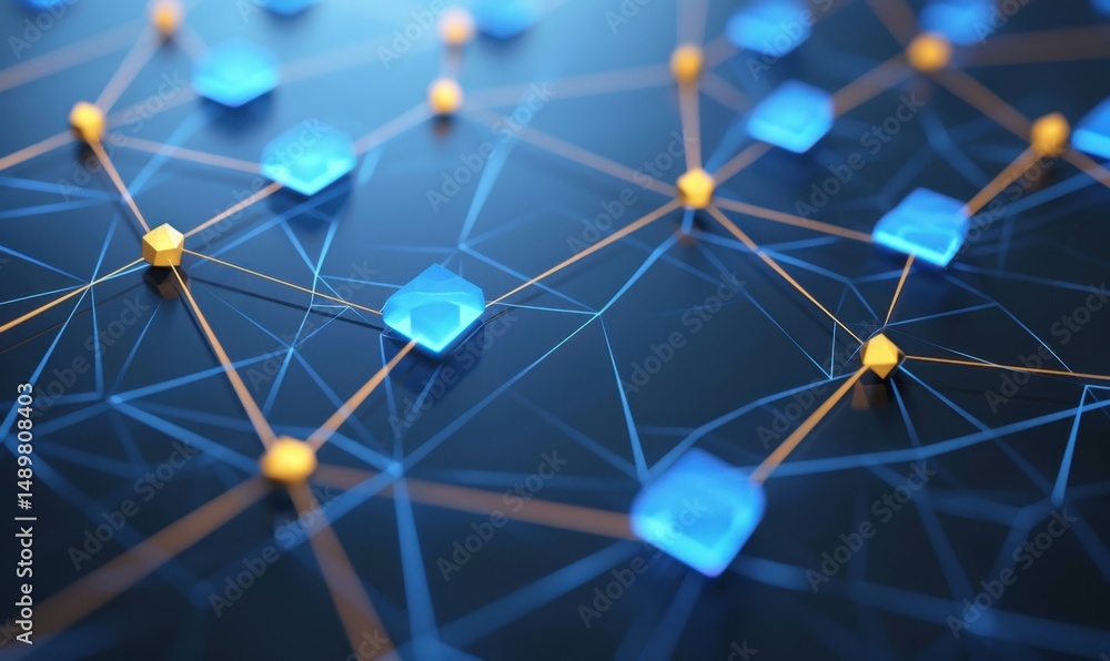 Aufkleber global network connection, data flow, digital technology, abstract background, website header