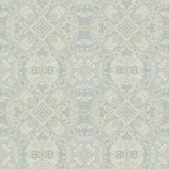 Serene Hand Rendered Floral and Curly Motif Graphics