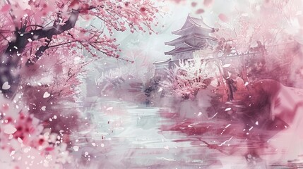 日本,風景,景色,桜,城,桜と城,春,