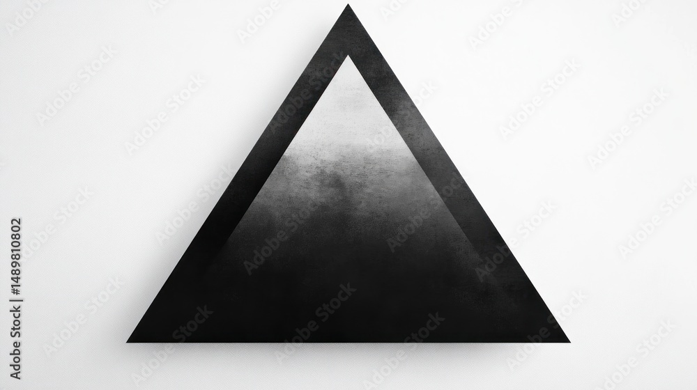 Poster gradient triangle casting subtle shadow
