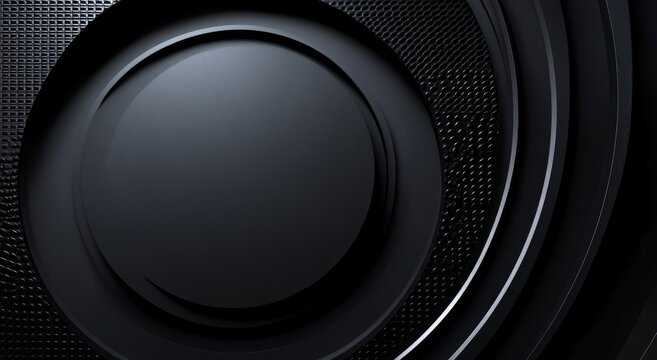 Abstract dark concentric circles - Powered by Adobe