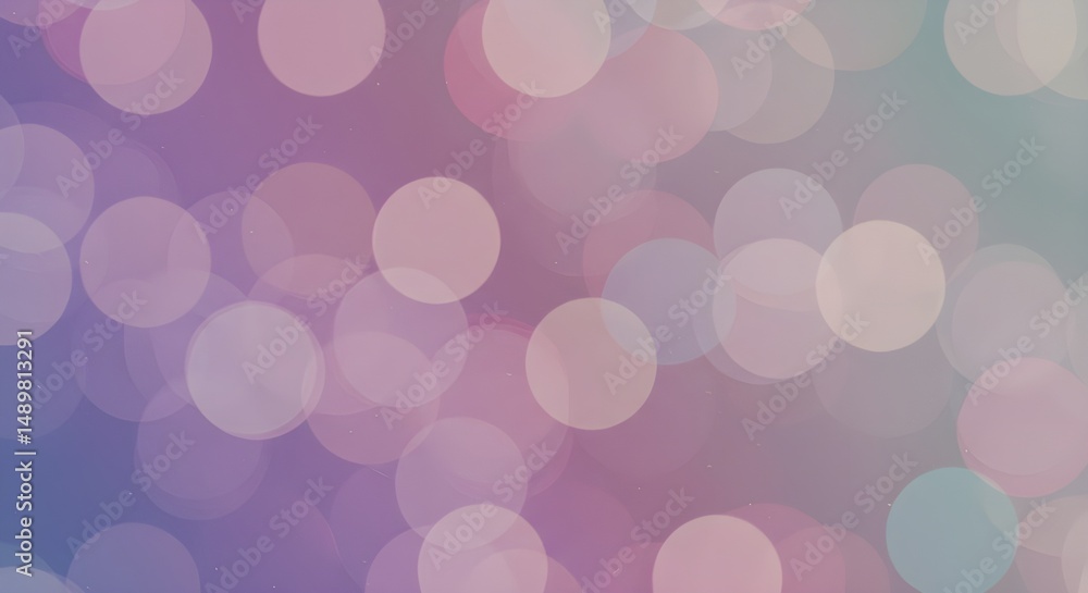 Poster blurred pastel bokeh lights background | abstract pink and purple texture for festive design and eve