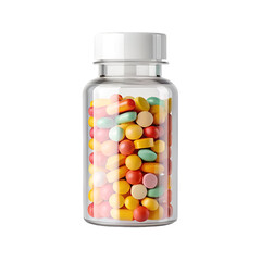 colorful candy in a glass jar