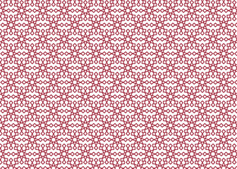 Seamless vector pattern featuring geometric floral shapes and symmetry, Decorative repeating background ideal for textile or home decor