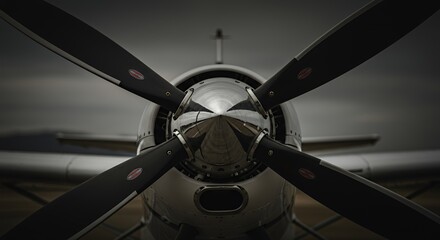 Propeller Plane Close-Up: A Masterpiece of Aviation Engineering