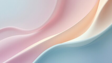 Obraz premium Minimal 3D Fluid Shape with Gradient Colors