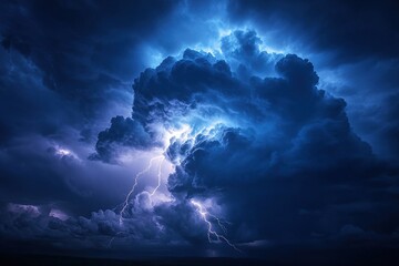 Electric clouds light up storming skies