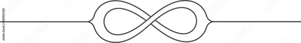 Poster minimalist infinite loop vector