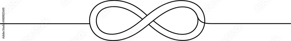 Poster minimalist infinite loop vector