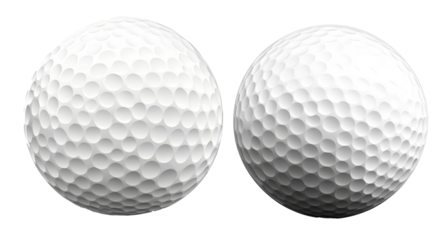 Closeup View of Two Golf Balls High Resolution Texture Image Perfect for Sporting Goods Websites and Print Media