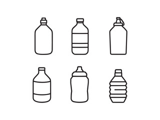 Water Bottle line art vector illustration