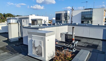 Modern Rooftop with Technological Gadgets and Sensors Integration