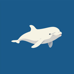 Fototapeta premium vector illustration of a dolphin