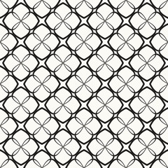 Fototapeta premium Vector seamless pattern. Modern stylish texture. Repeating geometric tiles with smooth interweaving squares.