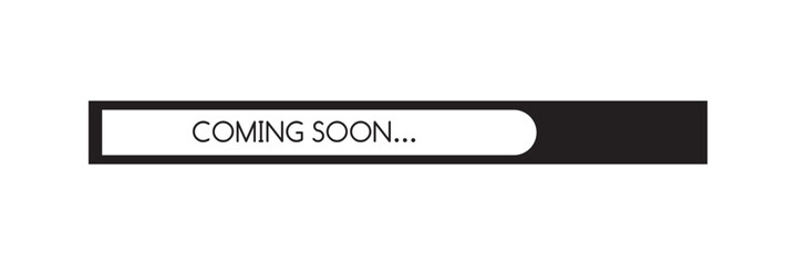 Fototapeta premium Coming soon loading. no image, no video available. simple coming soon page vector illustration, isolated with background. eps10