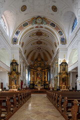 Innenraum Päpstliche Basilika St. Anna,   Altötting