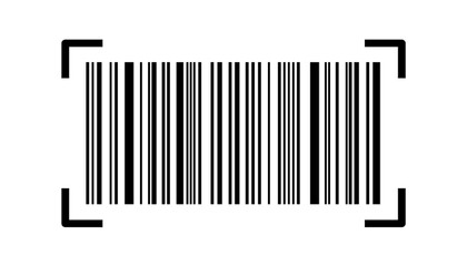 Obraz premium Barcode isolated on transparent background. Code stripe sticker. Barcode label, QR code customer.